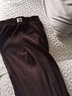 啄木鳥(niǎo)加絨小個(gè)子雪尼爾窄版闊腿褲女秋冬美拉德褲矮個(gè)子休閑直筒褲女 深咖色 九分褲 春秋款 L 105-115斤 曬單實(shí)拍圖