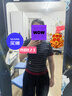 UR2025秋季新款女裝潮流貼紙印花撞色條紋拼接T恤UYV450199 墨藍條紋 S 曬單實拍圖