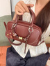 紐芝蘭（NUCELLE）【沈月同款】糖果保齡球包2025新女式真皮包斜挎波士頓包生日禮物 曬單實(shí)拍圖