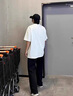 迪伽達(dá)美式復(fù)古百搭直筒褲子男士春秋夏季高街垂感潮流寬松闊腿休閑長褲 DFFS*-636黑色 XL （尺碼偏小，建議選大一碼） 曬單實(shí)拍圖