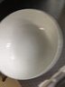 紅牡丹 純白骨瓷餐具陶瓷碗盤(pán)碟白色泡面碗家用米飯碗中式釉下彩碗筷 純白7英寸面碗2個(gè)裝 曬單實(shí)拍圖