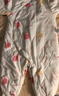 童泰嬰兒連體衣夾棉冬季新生寶寶棉衣服保暖加厚哈衣爬服外出抱衣 米白兔子（偏開(kāi)款） 66cm 曬單實(shí)拍圖