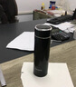 富光保溫杯車(chē)載不銹鋼泡茶杯男商務(wù)辦公智能顯溫杯開(kāi)業(yè)禮品水杯子 黑色 420ml 禮盒裝 曬單實(shí)拍圖