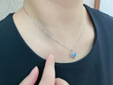 法蔻（farcoko）海洋之心項鏈女生愛心吊墜鎖骨鏈實用走心生日520禮物送女友 海洋之心項鏈【同城配送極速達】 曬單實拍圖