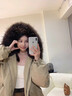 棉服女輕奢風(fēng)復古牛角扣派克服冬季2025年新款加厚韓系棉襖外套 灰卡其色 M 曬單實(shí)拍圖