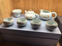 青澹汝窯整套茶具全手工景德鎮陶瓷可天青色多人拈花手套組 拈花手禪緣套裝 7件套 1件 曬單實(shí)拍圖