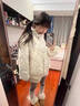 詩(shī)丹蕊美式小碎花立領(lǐng)扣子棉服女2025新款冬季加厚羽棉襖絨服面包服外套 白色 均碼 【可備注碼數】 曬單實(shí)拍圖