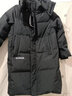 雅鹿時(shí)尚中長(cháng)款羽絨服女冬季潮流韓版加厚連帽百搭冬裝休閑簡(jiǎn)約外套 黑色 3XL 185 曬單實(shí)拍圖