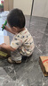 優(yōu)奇嬰兒衣服男女寶寶春秋加絨套裝嬰幼兒秋冬洋氣衛衣分體洋氣兩件套 曬單實(shí)拍圖