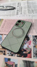 艾美辰【旋轉(zhuǎn)支架壓紋刺繡】適用oppoReno14手機(jī)殼 oppoReno14保護(hù)套 全包時(shí)尚輕奢男女生超薄防摔-青 曬單實(shí)拍圖