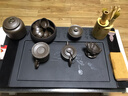 鼎器 分體烏金石茶盤(pán)帶實(shí)木支架 四合一自動(dòng)快速爐茶臺(tái)茶海茶托 烏金石錦鯉茶盤(pán) 曬單實(shí)拍圖