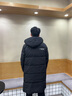 坦博爾連帽羽絨服男長款冬季運動加厚保暖外套TAF550735D 黑色 XL 曬單實拍圖