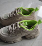 他她（TATA）秋季厚底透氣老爹鞋女鞋網(wǎng)面增高運動(dòng)鞋新款WOG16BM4 杏/綠 34 曬單實(shí)拍圖