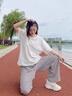 魄克亞麻短袖t恤男夏季新款中國風(fēng)潮牌刺繡棉麻體恤大碼寬松薄款上衣 T18白色 XL 130-150斤 曬單實(shí)拍圖