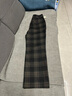 AEMAPE毛呢加厚格子闊腿休閑褲女2025春秋冬新款高檔氣質(zhì)垂墜感直筒西褲 格子 29 /2尺2/建議110-122斤 曬單實(shí)拍圖