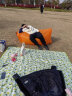 格术充气沙发 气垫床户外音乐节露营装备午休单人沙滩空气沙发床橙 实拍图