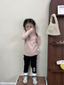 G.DUCKKIDS小黃鴨女童打底褲秋冬加絨加厚兒童褲子中小童棉褲女寶寶長褲外穿 黑色 90 尺碼1~2歲【 80-90cm】 曬單實拍圖