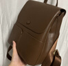 紀詩(shī)哲輕奢雙肩包女新款通勤女士背包時(shí)尚小眾旅行包皮質(zhì)書(shū)包雙肩 棕色 曬單實(shí)拍圖