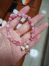 飛花水晶手鏈女學(xué)生小飾品天然珠子手串女生日禮物女閨蜜姐妹實(shí)用走心 淡彩色 1條 曬單實(shí)拍圖