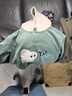 babylove寶寶衛衣春秋季嬰兒連帽衫男童女童百搭兒童休閑外出春款上衣 樂(lè )YaYa 110 cm 曬單實(shí)拍圖
