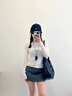 慕昂尼龍帆布包包女2024新款潮流韓版休閑托特包百搭女神節單肩水 黑色 曬單實(shí)拍圖