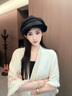 貓人帽子女秋冬季加厚保暖護(hù)耳貝雷帽時(shí)尚百搭冬天八角女帽文藝顯臉小 卡其色 均碼 曬單實(shí)拍圖