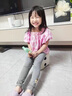 雪茜曼打底褲女童春秋兒童外穿褲子女孩薄款九分褲2025新款秋裝寶寶長(cháng)褲 曬單實(shí)拍圖