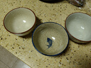 和風(fēng)四季中式復古陶瓷釉下彩餐具米飯碗家用小湯碗零食碗手繪餐具碗高腳碗 3個(gè)裝4.5英寸復古飯碗（3色各1） 曬單實(shí)拍圖