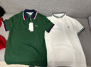 LACOSTE法國鱷魚(yú)男裝基礎款時(shí)尚商務(wù)拼色領(lǐng)口舒適柔軟短袖|PH3773 001/白色 S (170) 3 曬單實(shí)拍圖