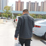 海瀾之家（HLA）夾克男裝24春秋季POWER YOUNG系列休閑舒適翻領(lǐng)上衣服男士外套 牛仔藍花紋57 2XL /185建議83-90kg 曬單實拍圖