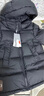 保姆鵝  兒童羽絨服寶寶中長(zhǎng)款護(hù)臉加厚鴨絨外套防風(fēng)保暖童裝冬裝 炭黑 110 曬單實(shí)拍圖