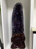 惜蕊天然紫晶洞擺件水晶洞原礦切割消磁凈化聚寶盆玄關(guān)居家送禮店鋪 紫晶洞裸石高50厘米【配證書(shū)】 曬單實(shí)拍圖
