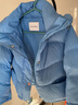 太平鳥(niǎo)2024冬季絎縫短泡芙羽絨服A1ACE431T 藍色 XS 曬單實(shí)拍圖