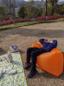 格术充气沙发 气垫床户外音乐节露营装备午休单人沙滩空气沙发床橙 实拍图