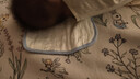 棉加加（Cotton++）新生兒云片枕紗布枕巾嬰兒枕頭0-6個月純棉吸汗0度平枕防吐奶枕墊 0-1歲 【藍(lán)色】 12層純棉紗 40*25cm 曬單實拍圖