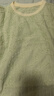 百圖betu女裝夏季新款襯衫法式氣質(zhì)圓領(lǐng)通勤繡花短袖上衣2406T25 綠色 XS 曬單實(shí)拍圖