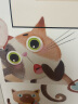 墨斗鱼自粘门贴画卡通猫咪叠叠乐可爱创意客厅装饰墙贴调皮猫咪9691 实拍图