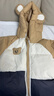 嘟嘟家童裝寶寶羽絨服冬季保暖兒童外套冬款男童棉服女童棉襖 奶茶色110 曬單實拍圖