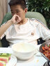 羅蒙（ROMON）冰絲短袖t恤男套裝夏季短袖男士半袖休閑打底衫夏裝短褲一套男裝 T805白色套裝 L （建議110斤-125斤） 曬單實(shí)拍圖