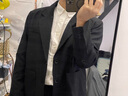 貓人（MiiOW）雷軍同款休閑西服套裝男高級感寬松痞帥單外套韓版潮流秋冬小西裝 黑色（單件西裝） XL 曬單實(shí)拍圖