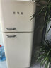 HCK哈士奇【補貼立減】雙門(mén)冰箱小香風(fēng)一級變頻風(fēng)冷家用租復古客廳纖薄易嵌冷凍冷藏一體BCD-253RS 【享85折】237升客廳冰箱-奶茶色 曬單實(shí)拍圖