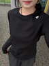 迪桑特（DESCENTE）WOMEN’S TRAINING系列女士長(cháng)袖針織衫 BK-黑色 M (165/84A) 曬單實(shí)拍圖