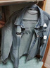 POUM水洗牛仔長(cháng)袖襯衫男秋季新款青少年高品質(zhì)上衣服翻領(lǐng)薄款寬松外套 XHFS-971藍色 XL 曬單實(shí)拍圖