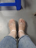 ZHR涼鞋女夏增高軟底坡跟涼鞋女舒適搭扣一字帶女鞋 M582 杏色 36  曬單實(shí)拍圖