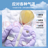 精典泰迪兒童羽絨服女童連帽上衣輕薄開衫冬款中小童寶寶羽絨衣服外套 小熊連帽紫色 130 曬單實(shí)拍圖