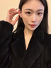 在野紅色耳釘女輕奢小眾設(shè)計(jì)高級(jí)感耳環(huán)氣質(zhì)新年本命年結(jié)婚秋冬耳飾潮 紅色C圈耳釘 曬單實(shí)拍圖