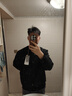 棉先生輕量微寬松圓領(lǐng)套頭衛衣男 秋季高級感空氣棉純色上衣外套 黑色 XL 曬單實(shí)拍圖