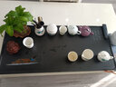 石間說(shuō) 天然烏金石茶盤茶臺(tái)簡(jiǎn)約茶具托盤家用套裝整塊石頭影雕干泡茶臺(tái) 獨(dú)釣90*40*3CM【大氣商務(wù)】 曬單實(shí)拍圖