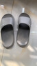 回力拖鞋男夏季新款外穿止滑耐磨居家浴室涼拖鞋子男款學(xué)生宿舍沙灘鞋 灰色 【防滑防臭】 40 曬單實(shí)拍圖