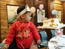 傳樂(lè )星（CHUANLEXING）嬰兒衣服滿(mǎn)月百天唐裝春秋款男女寶寶周歲一歲抓周禮服連體衣 刺繡唐裝（秋冬加絨+帽襪） 80 碼(17-20斤/6-10月)周歲 曬單實(shí)拍圖